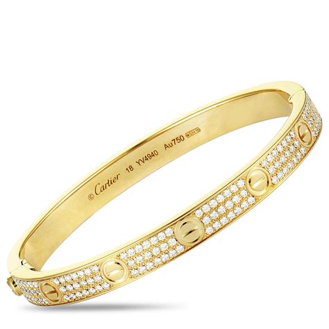 bracelet cartier diamant homme|cartier men's bracelet price.